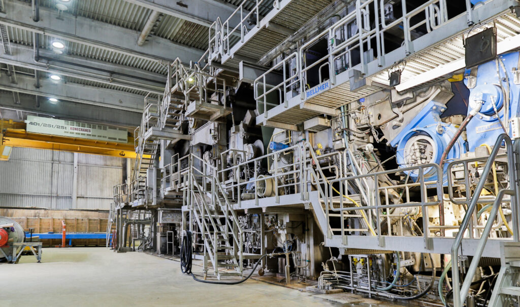 Aviretta paper machine production hall